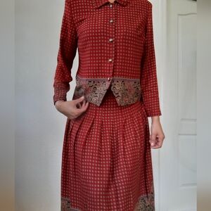 VTG. Panther Midi Skirt set